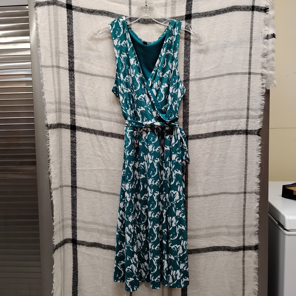 41 Hawthorn Teal Floral Midi Dress